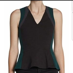 Aiko Kittles Colorblock Peplum Top